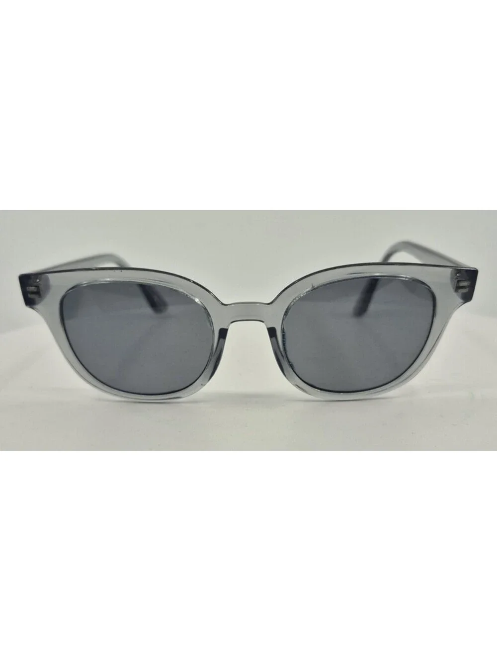 RAY BAN RB 4324 64504E Eyeglasses Polished Transparent Grey 50-21-150 2N